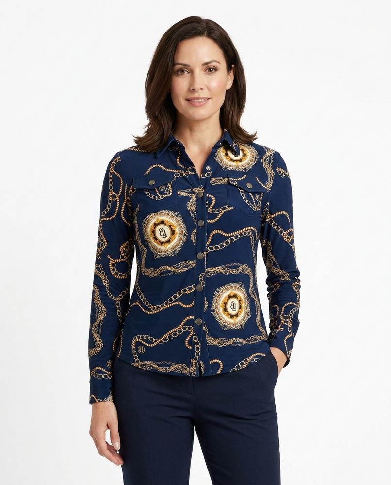 Heidi Outlet - Kaser | Gemusterte Taillierte Jacke Damen