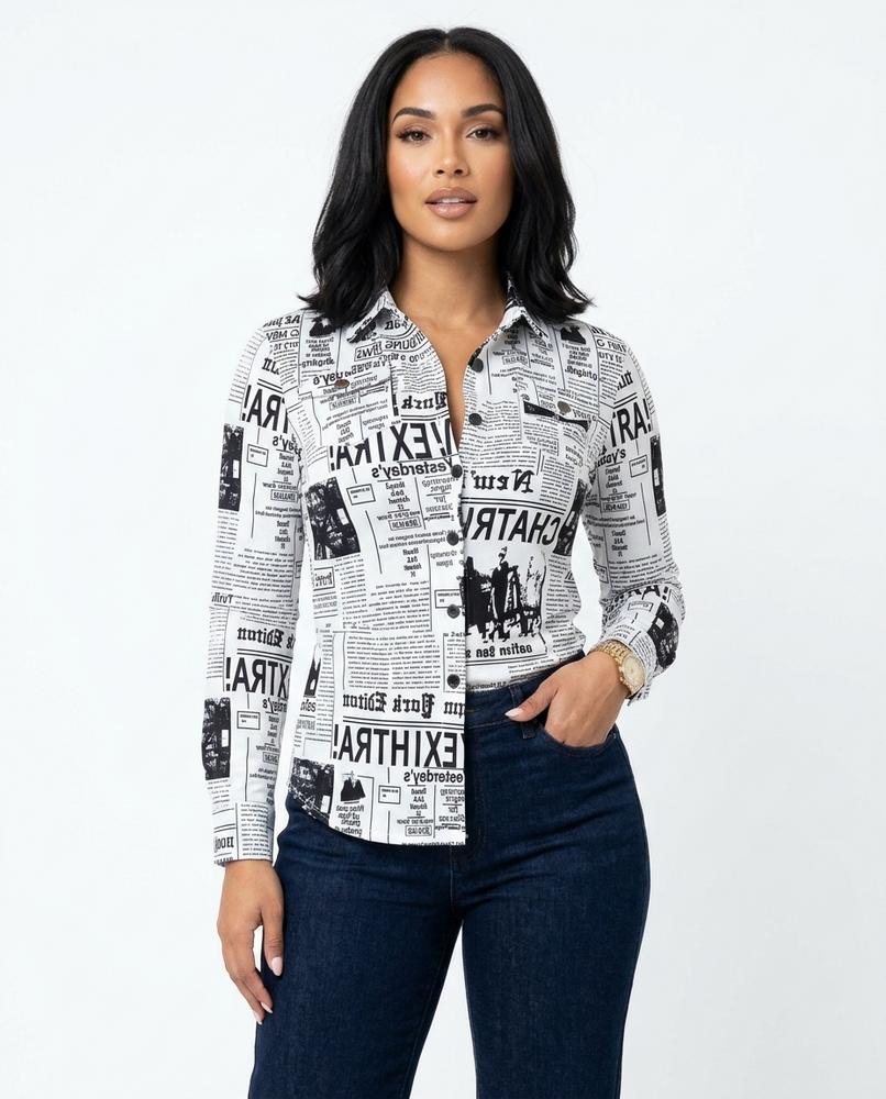 Heidi Outlet - Kaser | Gemusterte Taillierte Jacke Damen