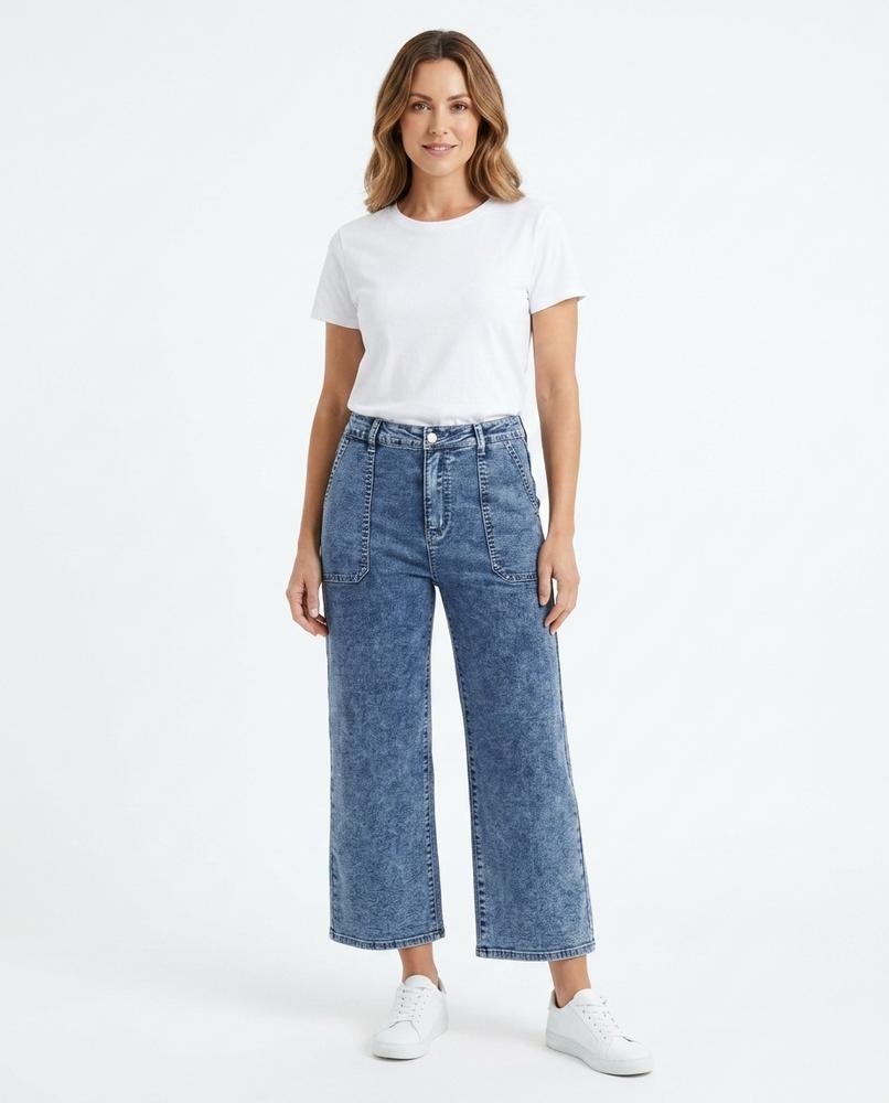 Heidi Outlet - Ellar | Gewaschene Verkürzte Hose Damen