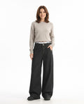 Heidi Outlet - Losen | Weitgeschnittene Gewaschene Hose Damen