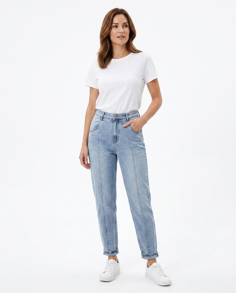 Heidi Outlet - Lyken | Konische Abgesteppte Hose Damen