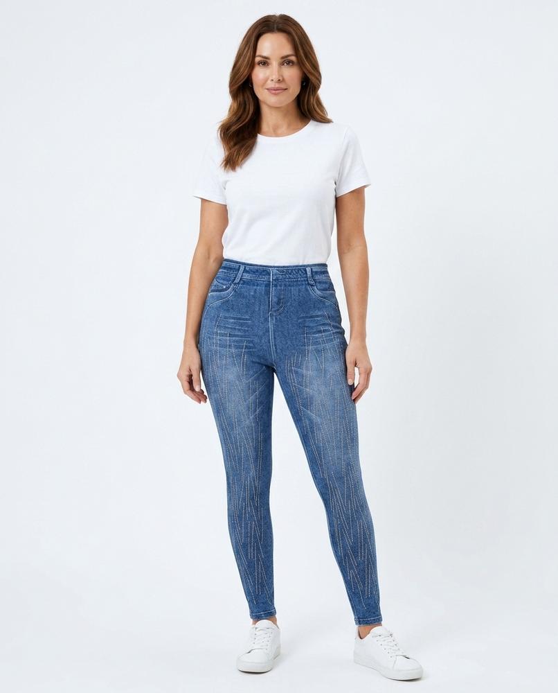 Heidi Outlet - Yolin | Verzierte Enganliegende Hose Damen