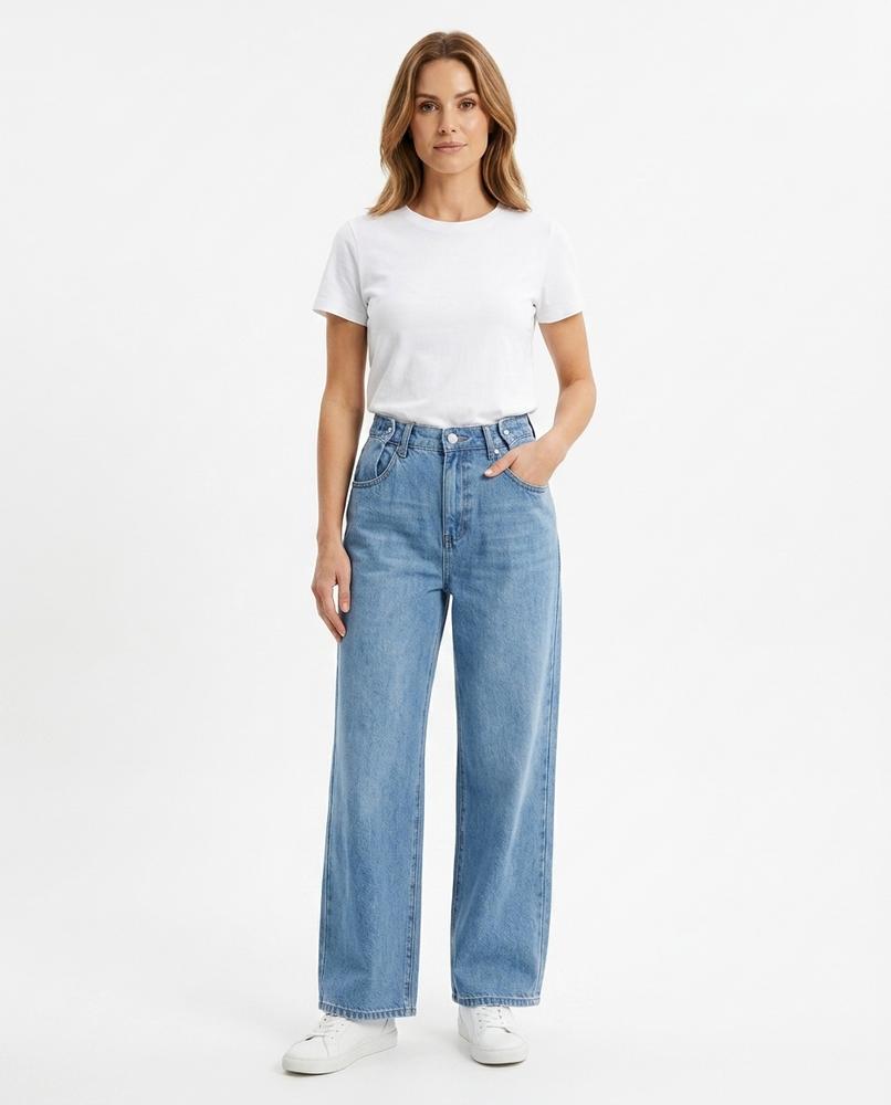 Heidi Outlet - Tavar | Weitgeschnittene Hochtaillierte Hose Damen