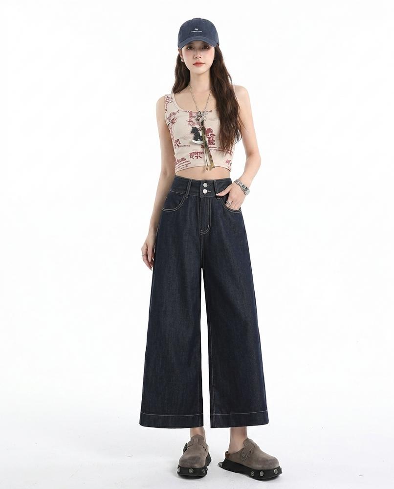 Heidi Outlet - Zesan | Weitgeschnittene Hochtaillierte Hose Damen