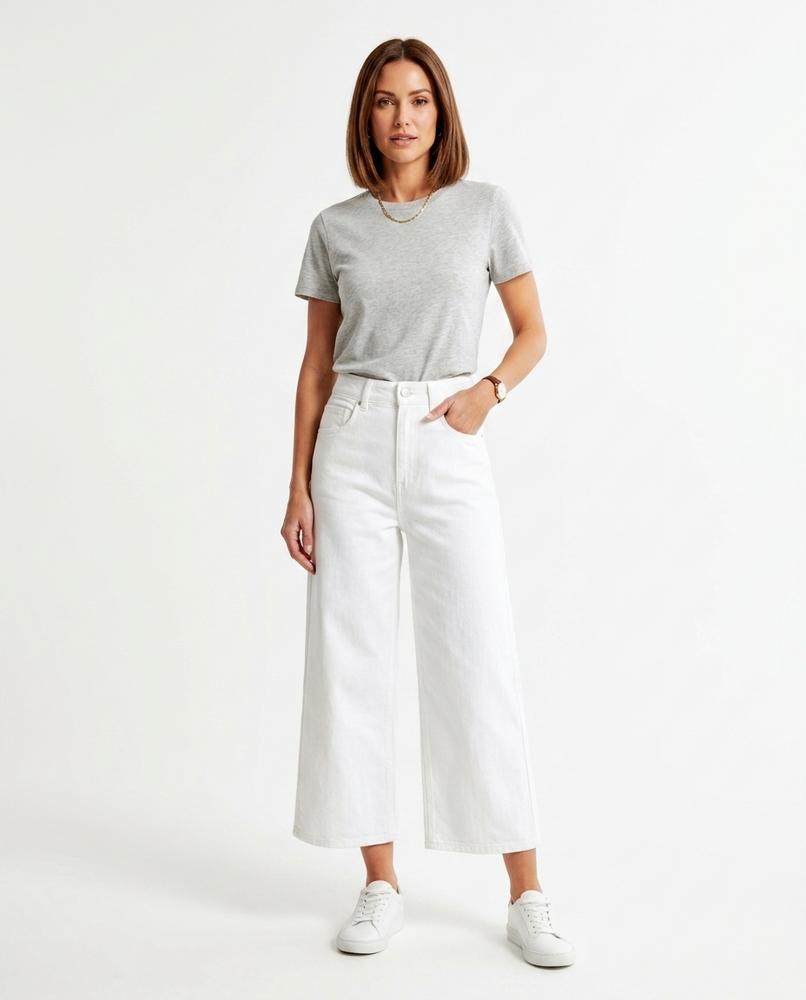 Heidi Outlet - Zesan | Weitgeschnittene Hochtaillierte Hose Damen
