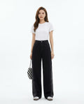 Heidi Outlet - Ketal | Weitgeschnittene Hochtaillierte Hose Damen