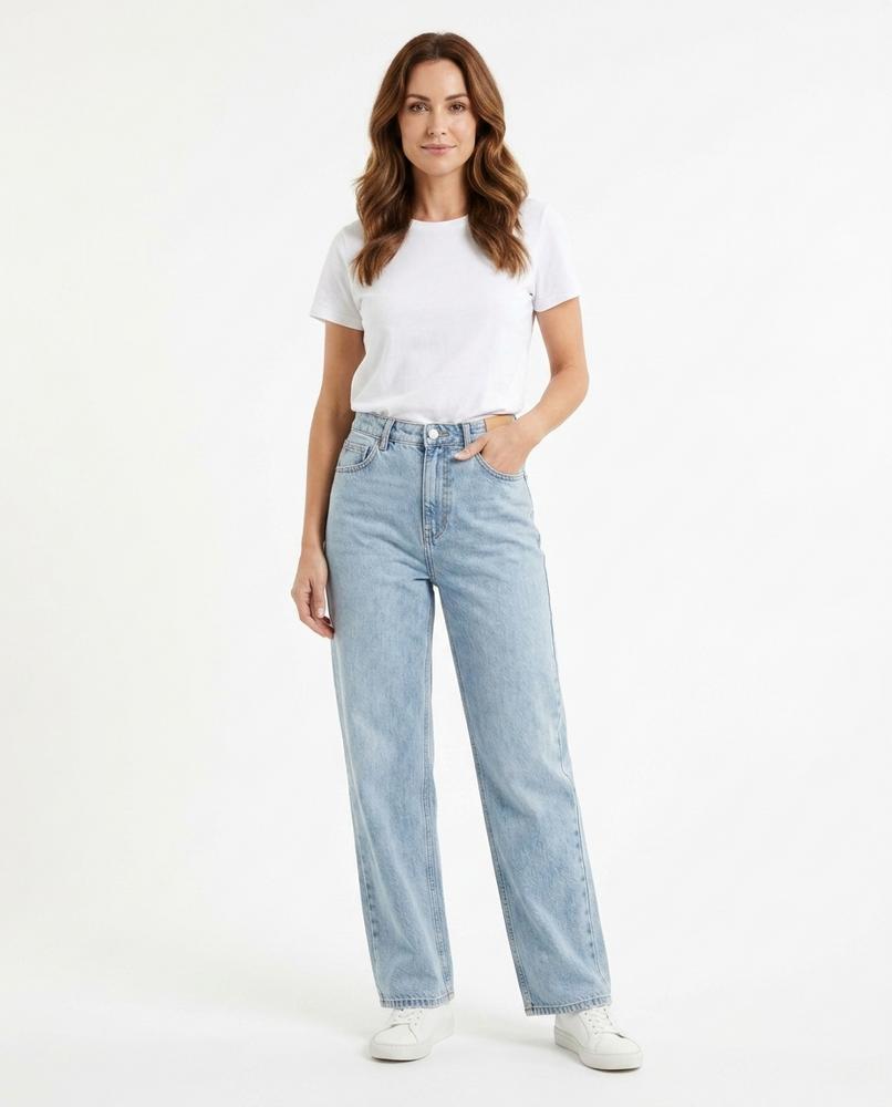 Heidi Outlet - Leran | Hochgeschnittene Gerade Hose Damen