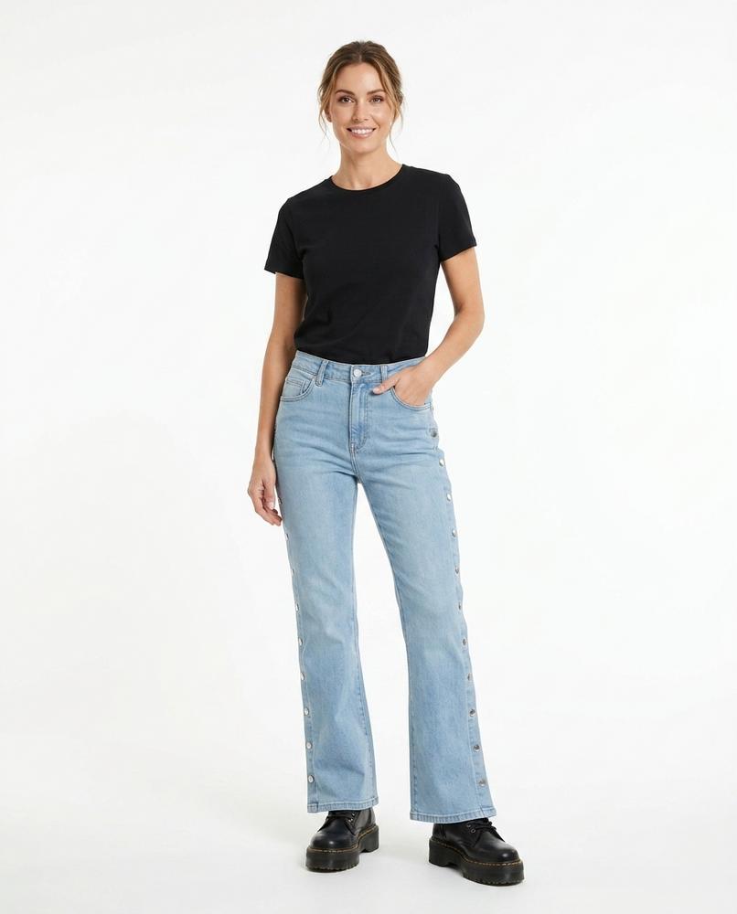 Heidi Outlet - Rorev | Geknöpfte Ausgestellte Hose Damen