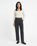 Heidi Outlet - Covin | Gerippte Plissierte Hose Damen