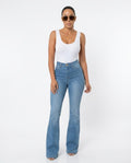 Heidi Outlet - Davin | Hochgeschnittene Ausgestellte Hose Damen
