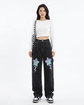 Heidi Outlet - Midan | Weitgeschnittene Applizierte Hose Damen
