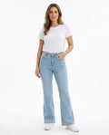 Heidi Outlet - Rovin | Hochgeschnittene Ausgestellte Hose Damen