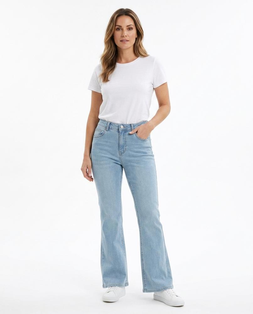 Heidi Outlet - Rovin | Hochgeschnittene Ausgestellte Hose Damen