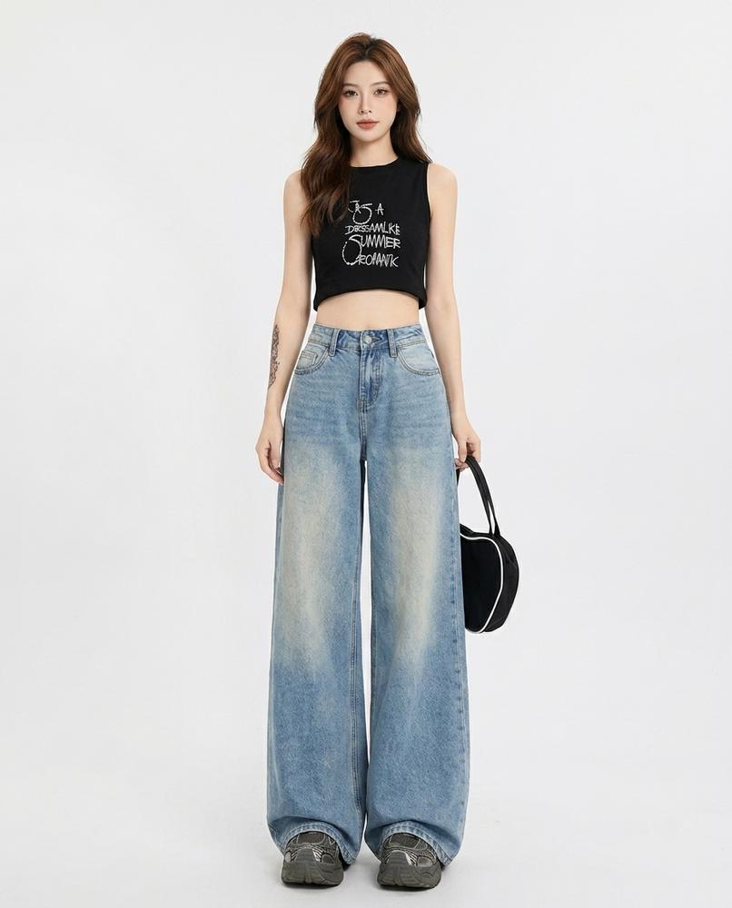 Heidi Outlet - Noren | Weite Hochgeschnittene Hose Damen