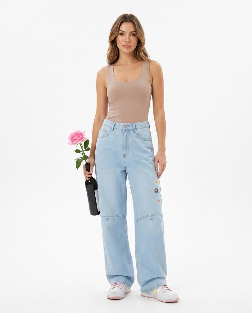Heidi Outlet - Nodar | Weitgeschnittene Applizierte Hose Damen