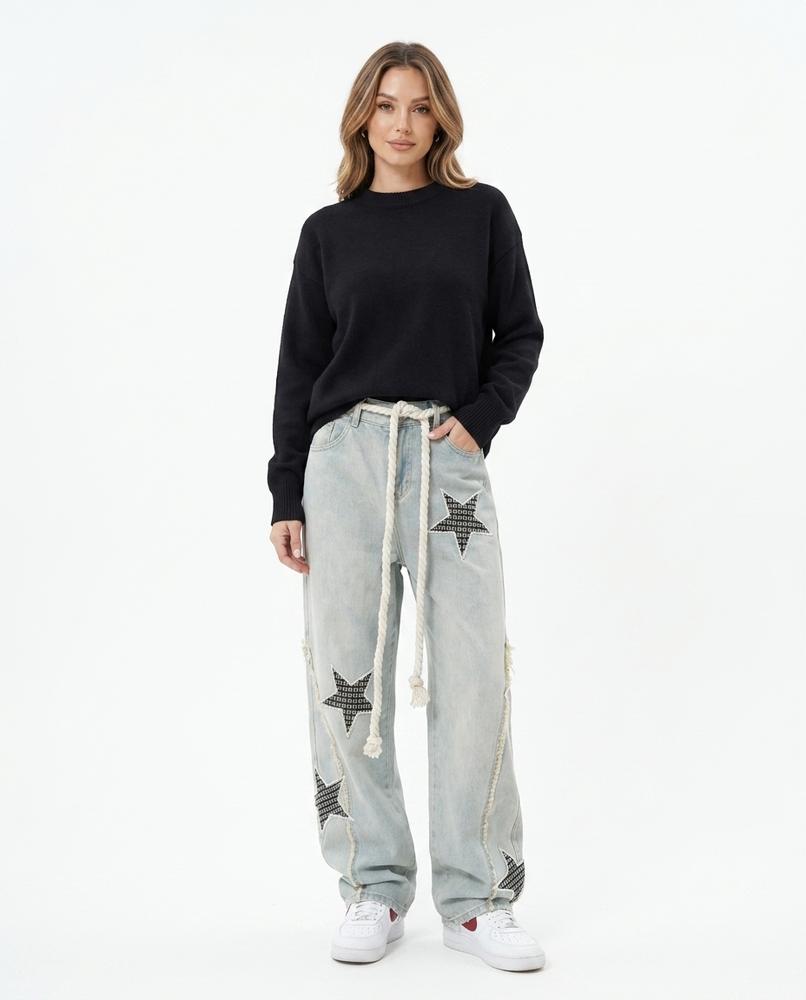 Heidi Outlet - Semer | Weitgeschnittene Geflickte Hose Unisex