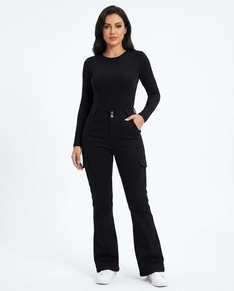 Heidi Outlet - Camin | Ausgestellte Hochsitzende Hose Damen