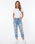 Heidi Outlet - Serel | Zerrissene Lockere Hose Damen