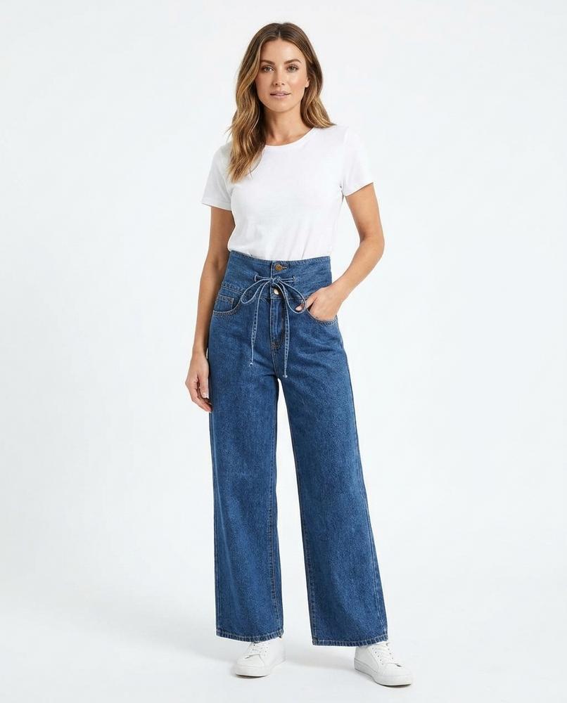 Heidi Outlet - Arser | Hochtaillierte Geschnürte Hose Damen