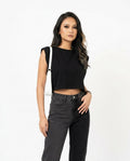 Heidi Outlet - Caren | Zweifarbige Hoch Taillierte Hose Damen