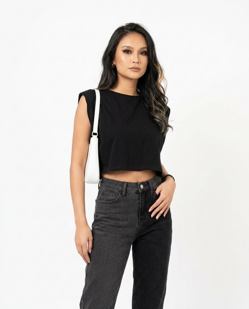 Heidi Outlet - Caren | Zweifarbige Hoch Taillierte Hose Damen