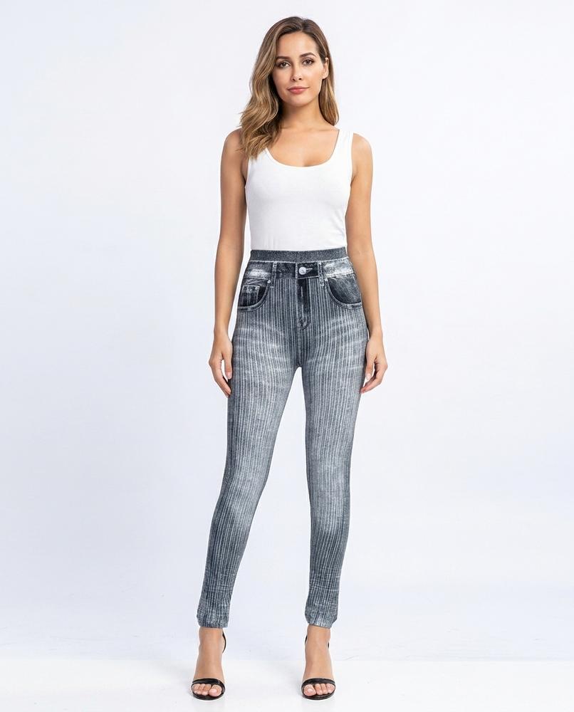 Heidi Outlet - Zelev | Gestreifte Enganliegende Hose Damen
