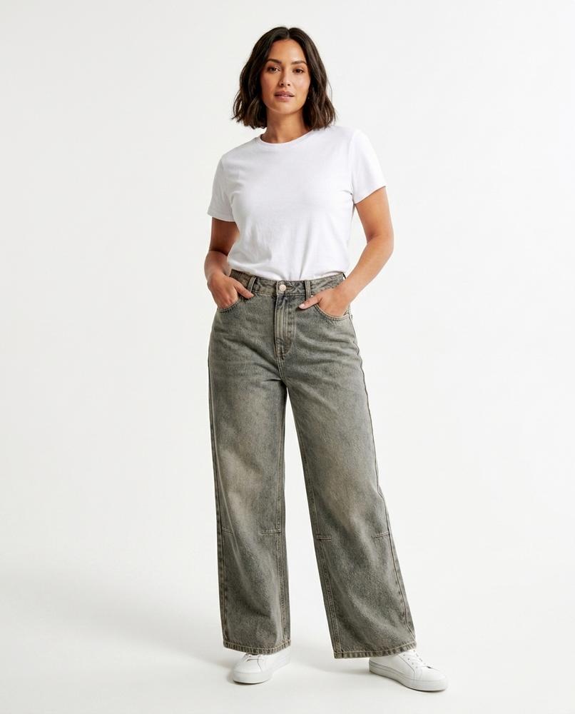 Heidi Outlet - Kelor | Weite Gewaschene Hose Damen
