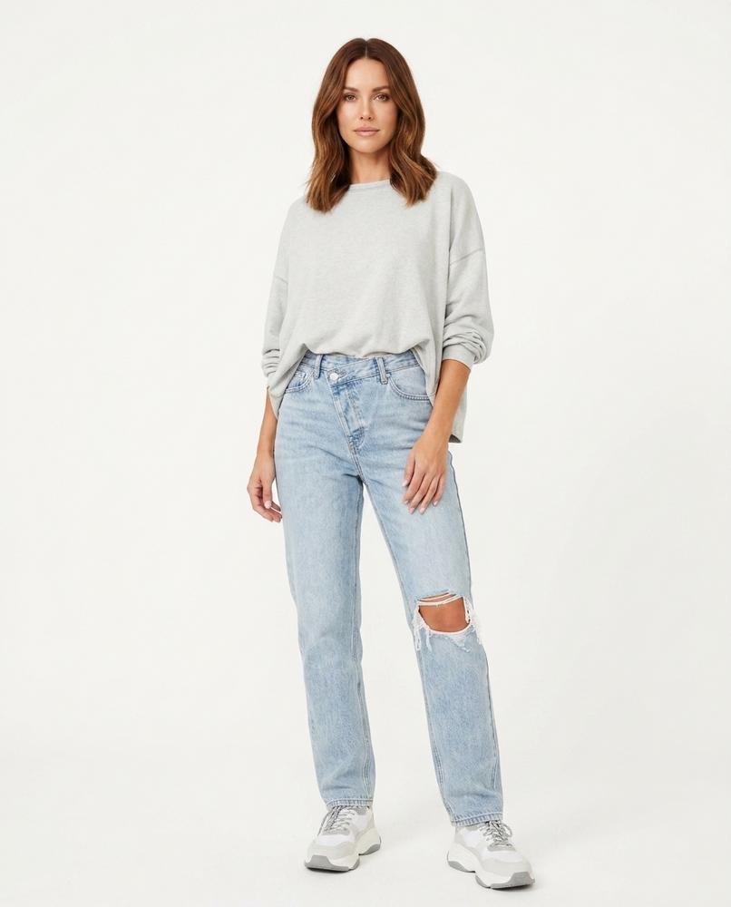 Heidi Outlet - Tital | Zerrissene Asymmetrische Hose Damen