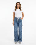 Heidi Outlet - Rohal | Weitgeschnittene Taillenhohe Hose Damen