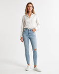 Heidi Outlet - Vilev | Enganliegende Hochgeschnittene Hose Damen