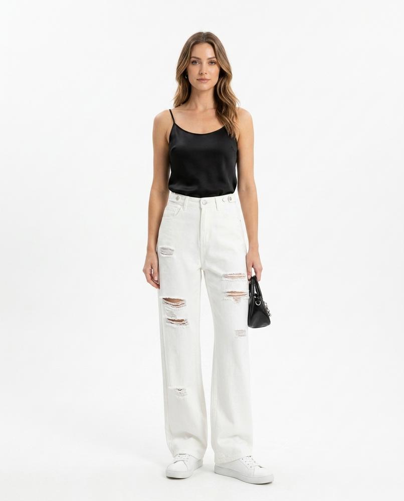 Heidi Outlet - Milar | Zerrissene Weitgeschnittene Hose Damen