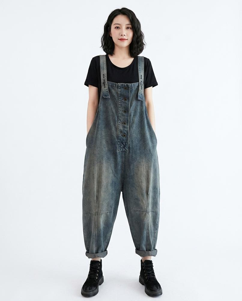 Heidi Outlet - Kamon | Gewaschene Lockere Hose Damen