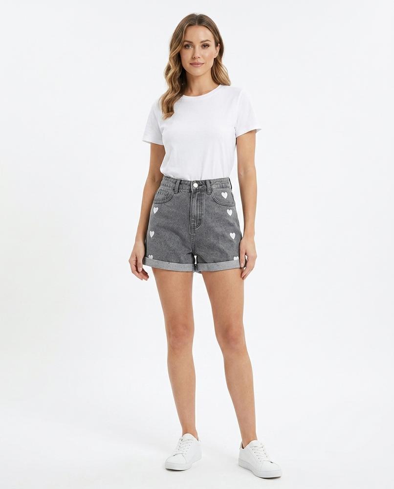 Heidi Outlet - Zatir | Bestickte Hochgeschnittene Hose Damen