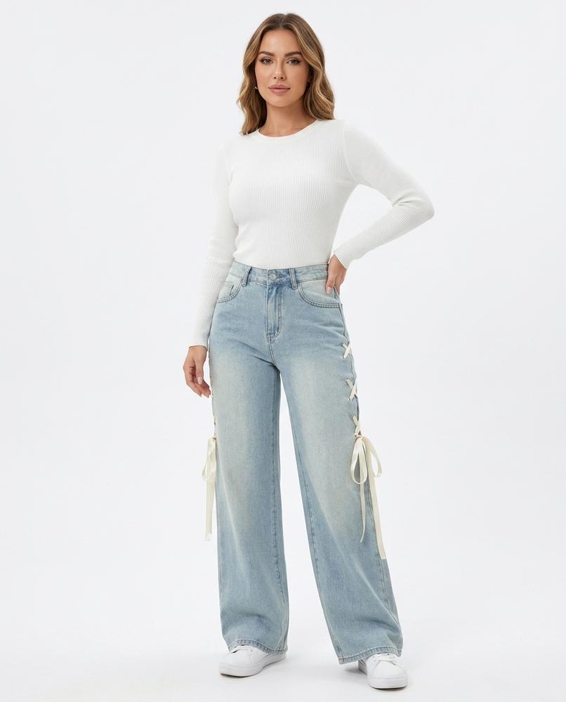 Heidi Outlet - Kamin | Geschnürte Weit geschnittene Hose Damen