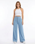 Heidi Outlet - Mitor | Weitgeschnittene Hochtaillierte Hose Damen
