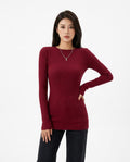 Heidi Outlet - Vatal | Gerippter Enganliegender Pullover Damen