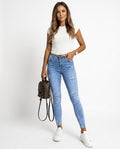 Heidi Outlet - Seram | Enganliegende Zerrissene Hose Damen