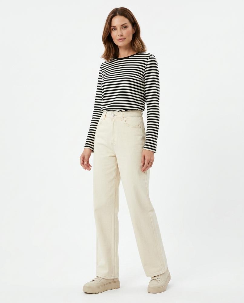 Heidi Outlet - Nirev | Hochgeschnittene Gerade Hose Damen