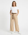 Heidi Outlet - Vivin | Gegürtete Weitgeschnittene Hose Damen
