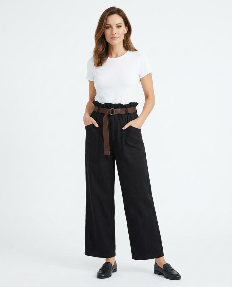 Heidi Outlet - Vivin | Gegürtete Weitgeschnittene Hose Damen