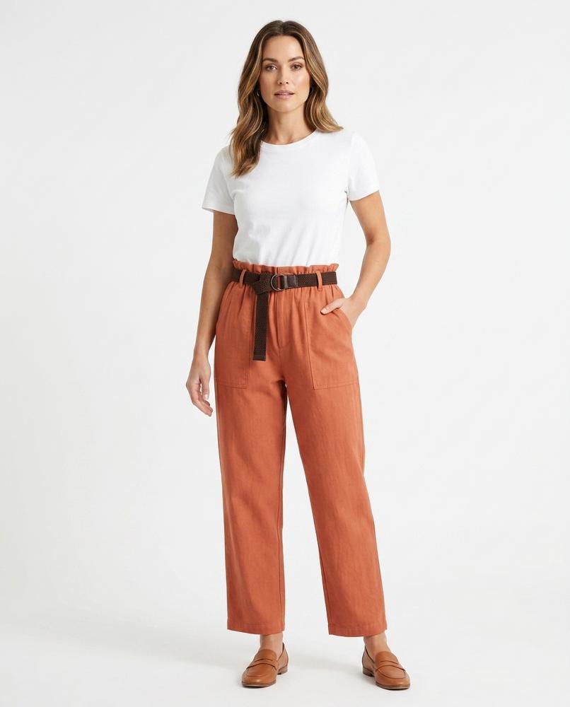 Heidi Outlet - Vivin | Gegürtete Weitgeschnittene Hose Damen