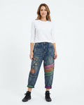 Heidi Outlet - Nisil | Geflickte Weite Hose Damen