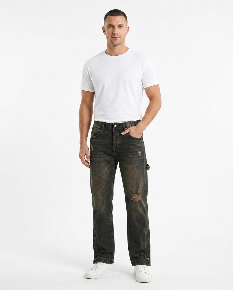 Heidi Outlet - Nimar | Gewaschene Gerade Hose Herren