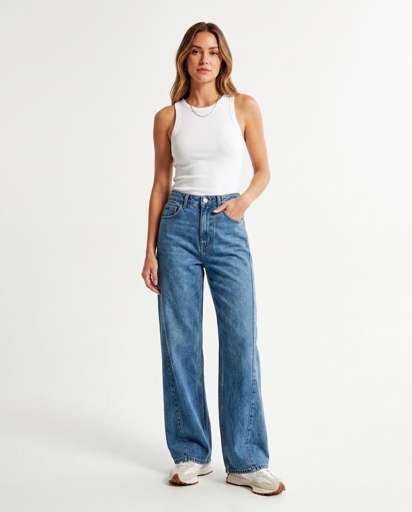 Heidi Outlet - Vemar | Hoch taillierte Weit geschnittene Hose Damen