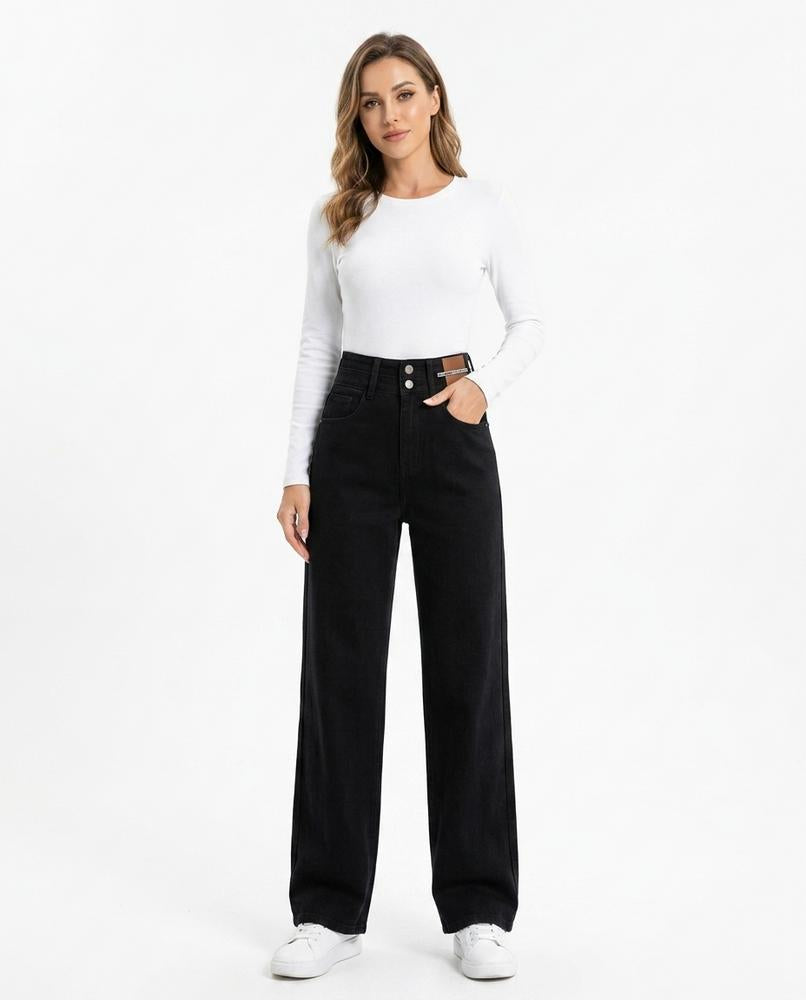 Heidi Outlet - Corel | Hochgeschnittene Weitgeschnittene Hose Damen