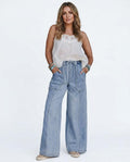 Heidi Outlet - Nitor | Weitgeschnittene Elastische Hose Damen