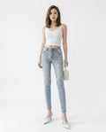 Heidi Outlet - Arnal | Verzierte Schmalgeschnittene Hose Damen