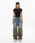 Heidi Outlet - Zeram | Zerrissene Weitgeschnittene Hose Damen