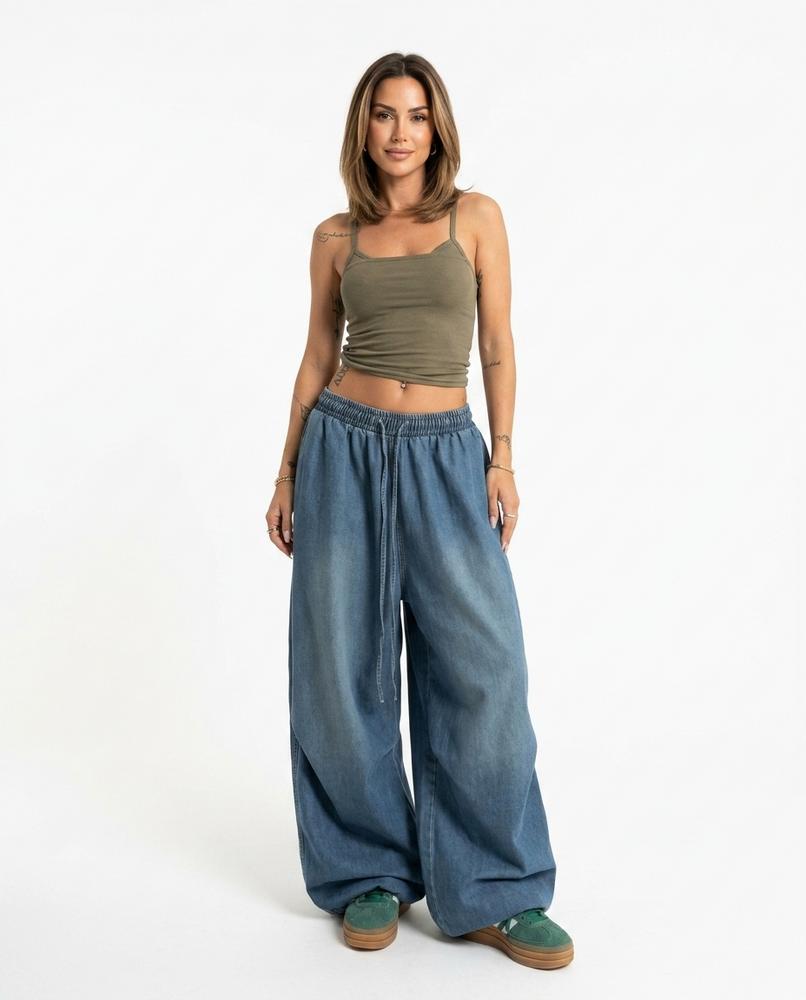 Heidi Outlet - Tiram | Lockere Weitgeschnittene Hose Damen
