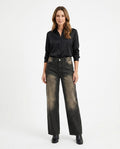 Heidi Outlet - Armer | Gewaschene Weitgeschnittene Hose Damen